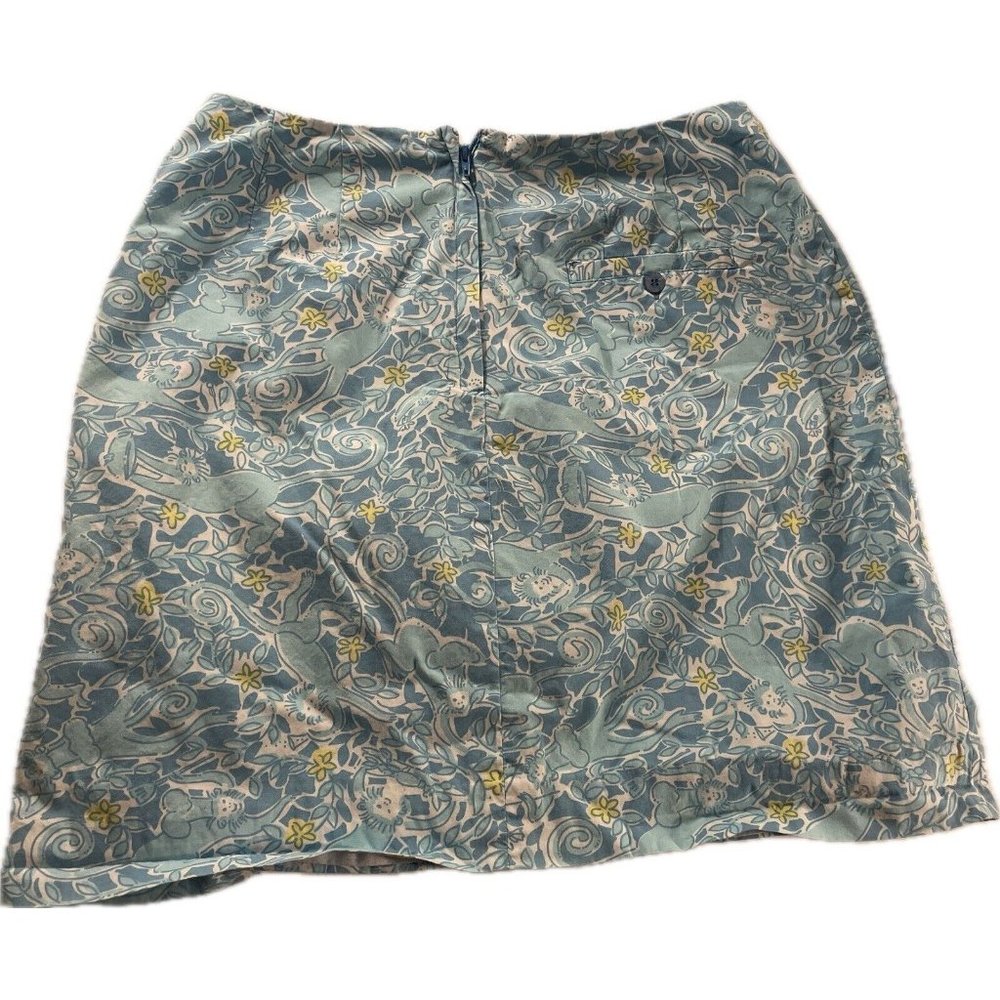 LILLY PULITZER Skirt Blue Monkey  Sz 4 - Picture 2 of 5